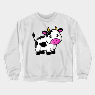 Cute cartoon cow Crewneck Sweatshirt